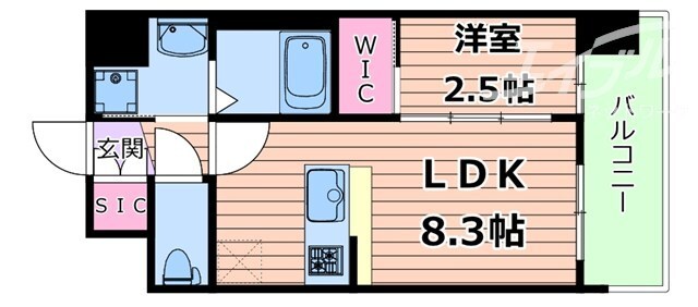 セレニテ江坂エクラの物件間取画像
