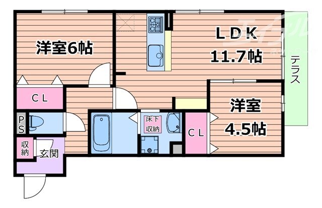 Flat Comfy　豊中の物件間取画像