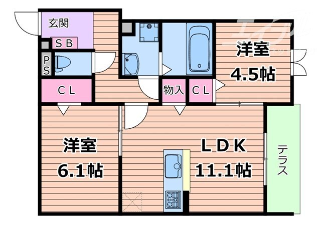 Flat Comfy　豊中の物件間取画像