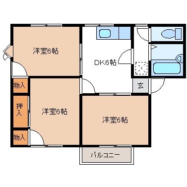 グリーンハイツの物件間取画像