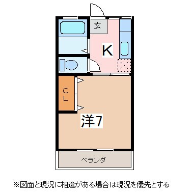 シティハイムセンシュウの物件間取画像