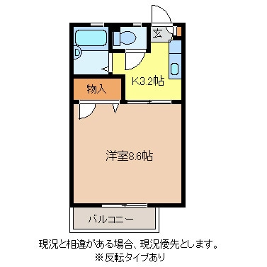 フレグランスCOREの物件間取画像