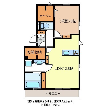 クレストコートの物件間取画像
