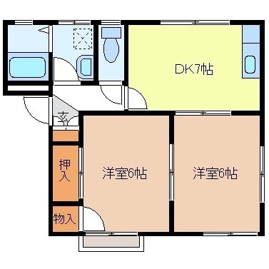 フレグランスつかだの物件間取画像