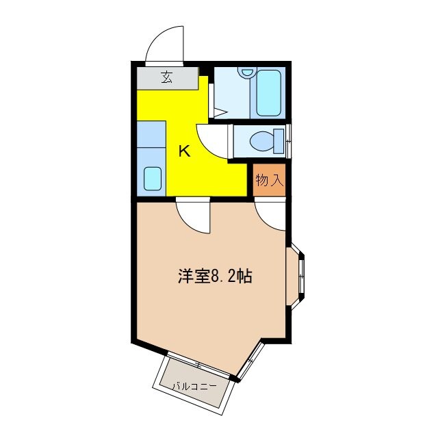 クオリティ桜Ｃ棟の物件間取画像