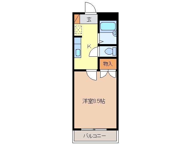 ハイツ緑町の物件間取画像