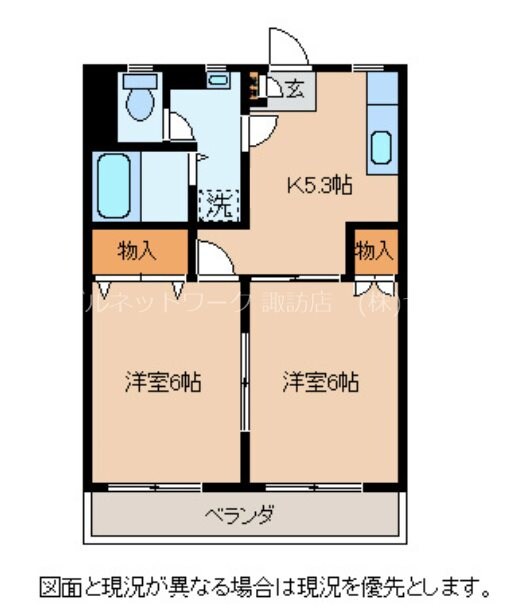 コーポレイクヒルの物件間取画像