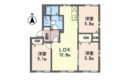 Prendre Aの物件間取画像