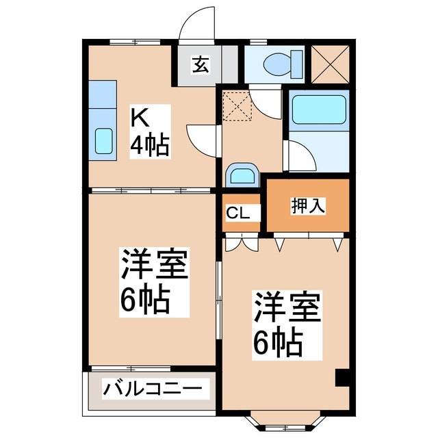 マンションリーフの物件間取画像