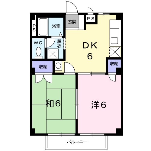アムールハイツの物件間取画像