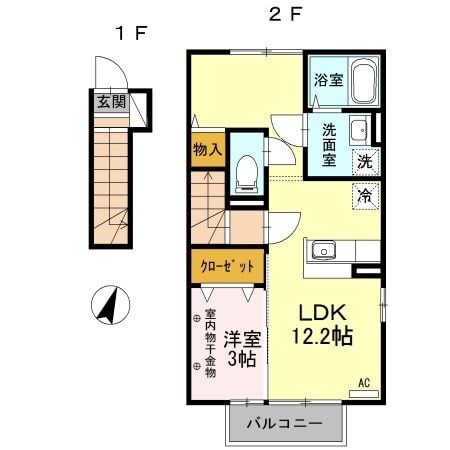 上田駅 徒歩18分 2階の物件間取画像