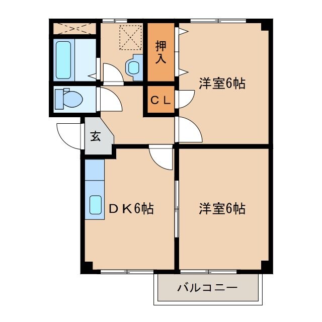 サープラス柳の物件間取画像
