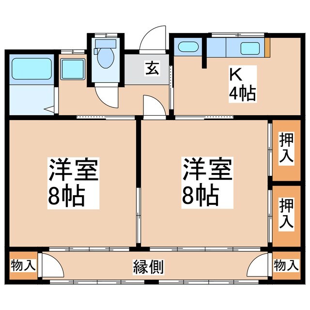 山﨑アパート3号の物件間取画像