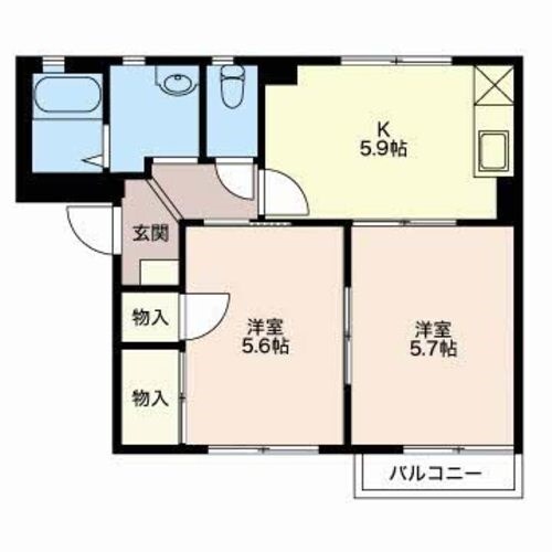 フレグランスこいずみＢの物件間取画像