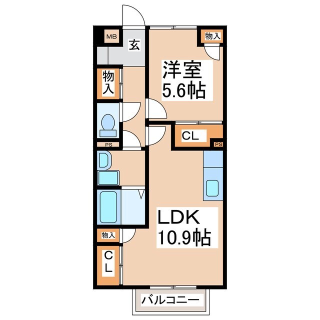 セレーノ　Ａの物件間取画像