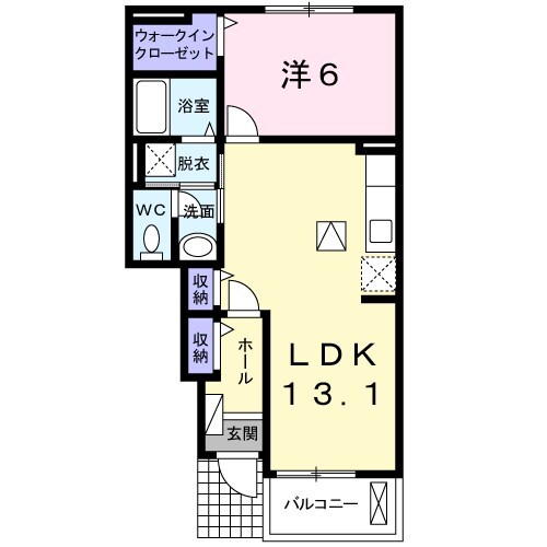 ラベンダーの物件間取画像