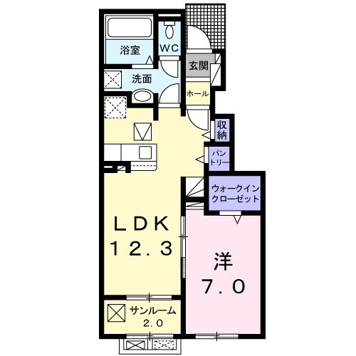 信濃国分寺駅 徒歩18分 1階の物件間取画像