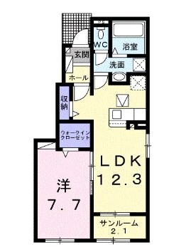 三好町駅 徒歩11分 1階の物件間取画像