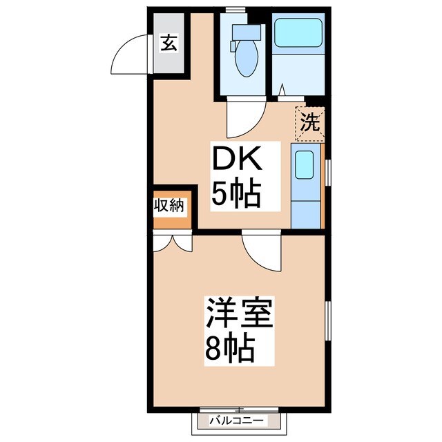 コーポ花園の物件間取画像