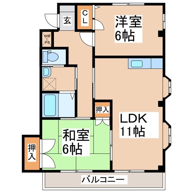 ホワイン　サンビエンの物件間取画像