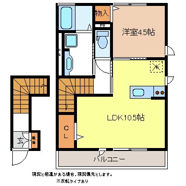 カーサ上松の物件間取画像