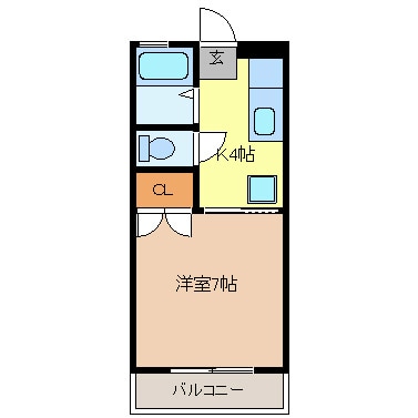 権堂駅 徒歩18分 1階の物件間取画像