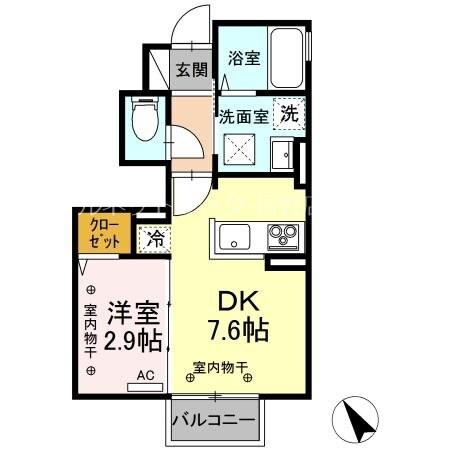 トリシア稲葉の物件間取画像