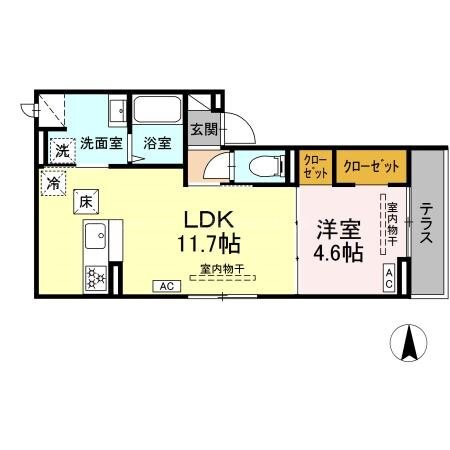 パークサウス栗田の物件間取画像