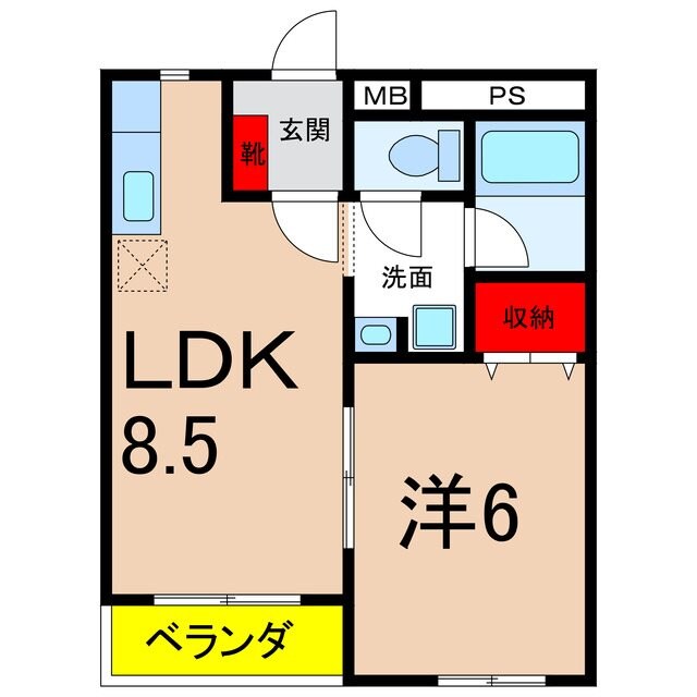 ステーションパレスＩの物件間取画像