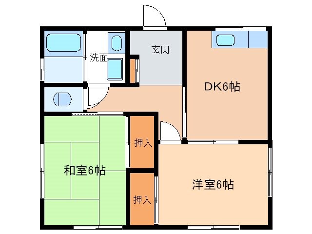 元善光寺駅 徒歩21分 1階の物件間取画像