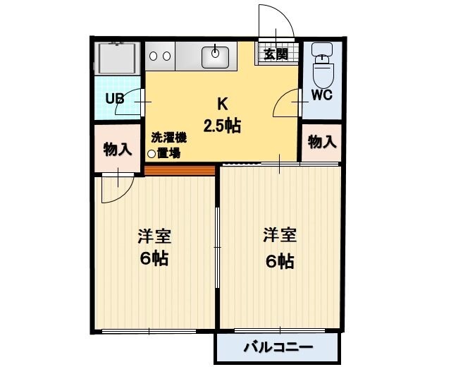 フォーブル三石の物件間取画像