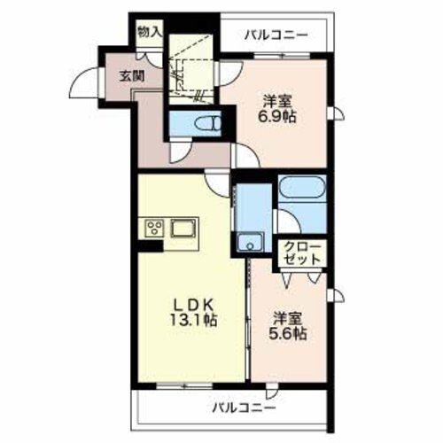 コスモメゾンの物件間取画像