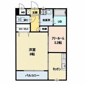 Refuge　Bの物件間取画像