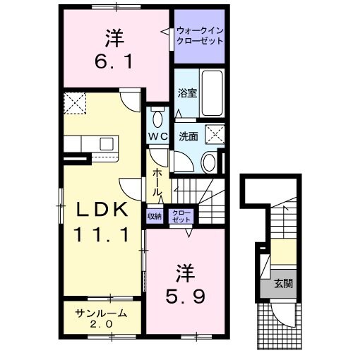 スターチスの物件間取画像