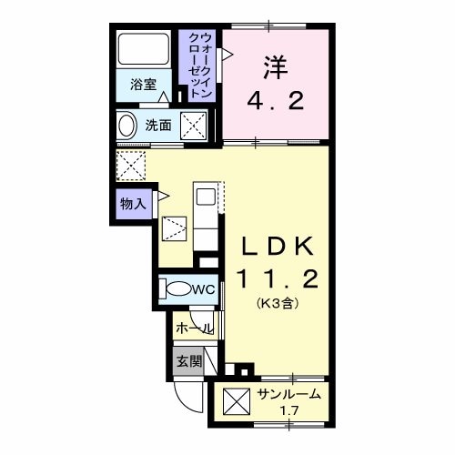 ラミューズ佐久平の物件間取画像