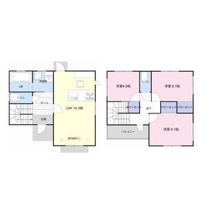 浅間テラス　Ｂの物件間取画像