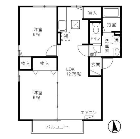 長野駅 バス20分  上氷鉋下車：停歩8分 1階の物件間取画像