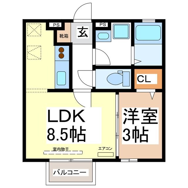 フォルティーノしののいIIの物件間取画像