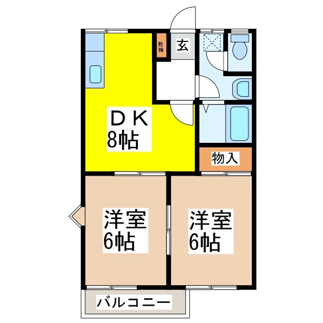 ラプラス稲里の物件間取画像