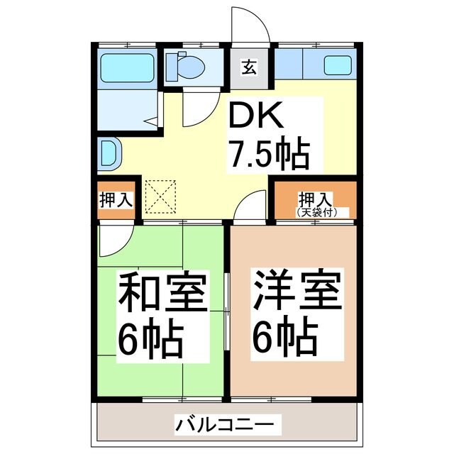 シティハイムコバヤシの物件間取画像