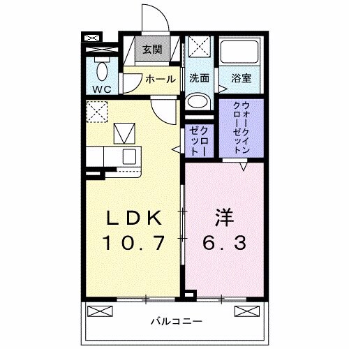 N・Sグランデの物件間取画像