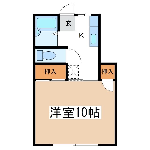 島内駅 徒歩14分 1階の物件間取画像