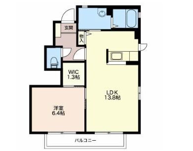 ソレーユ上原Ｂの物件間取画像