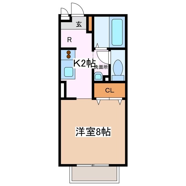 南松本駅 徒歩12分 2階の物件間取画像