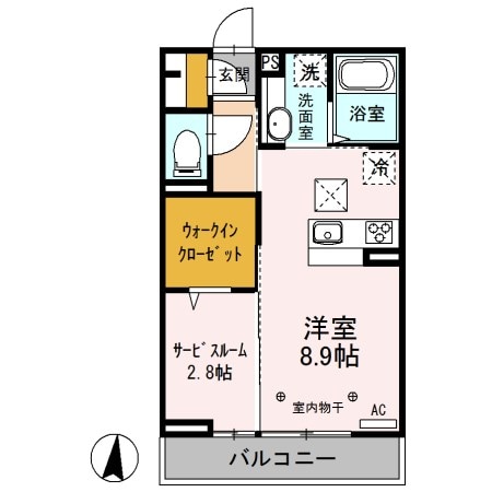 カーサアピオ　Aの物件間取画像