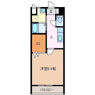 北松本駅 徒歩9分 1階の物件間取画像