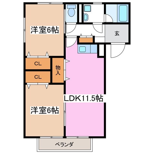 ベルドミール松島の物件間取画像