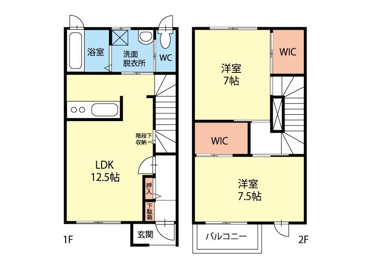 北松本駅 徒歩20分 1階の物件間取画像