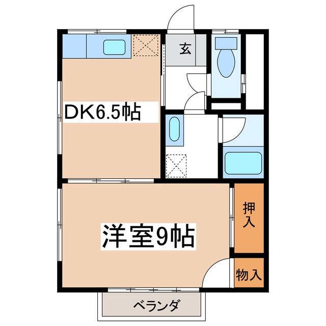 松本駅 バス15分  三才山線　中原町下車：停歩5分 1階の物件間取画像