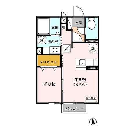 松本駅 徒歩26分 2階の物件間取画像